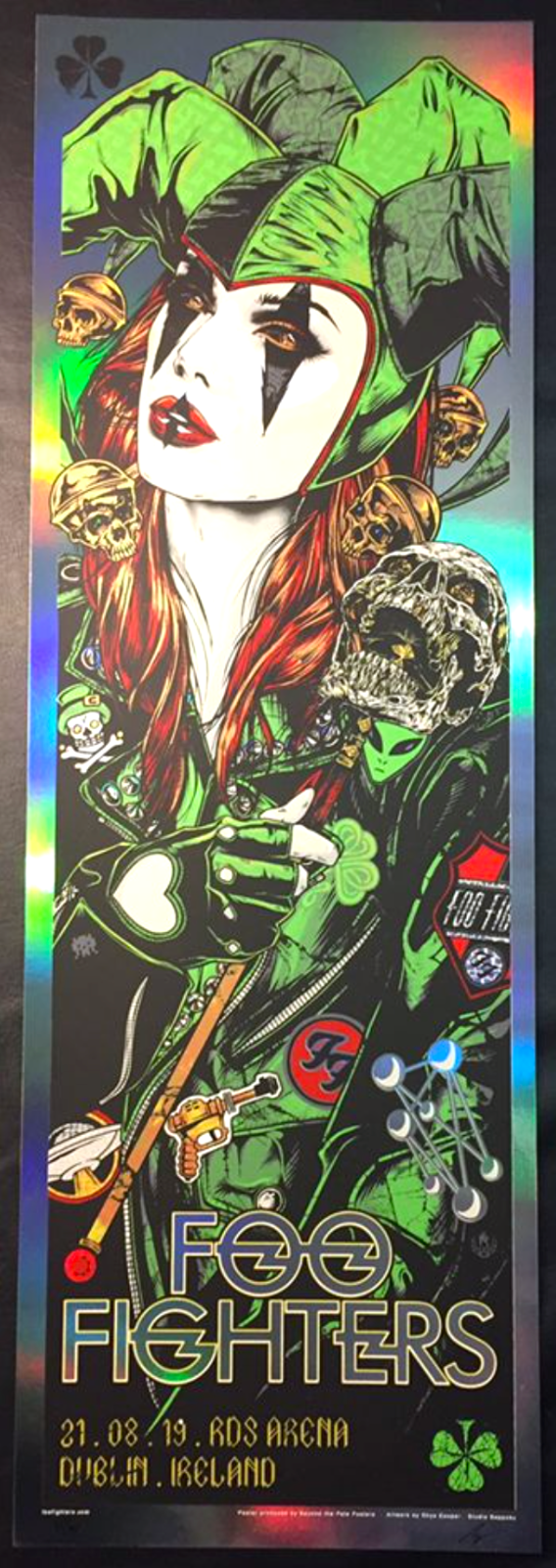 Foo Fighters Dublin 2019 (FOIL Variant) by Rhys Cooper
