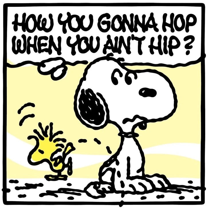 Hip Hop Common How You Gonna Hop Aint Hip by Mark Drew, 18" x 18" Screen Print