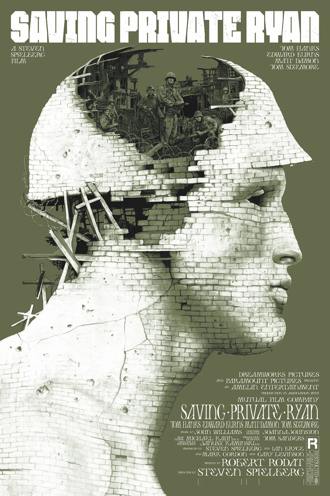 Saving Private Ryan by Gabz, 24" x 36" Screen Print