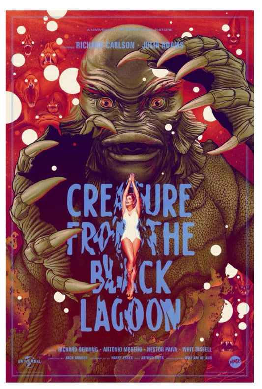 Creature from the Black Lagoon by Martin Ansin, 24" x 36" Screen Print
