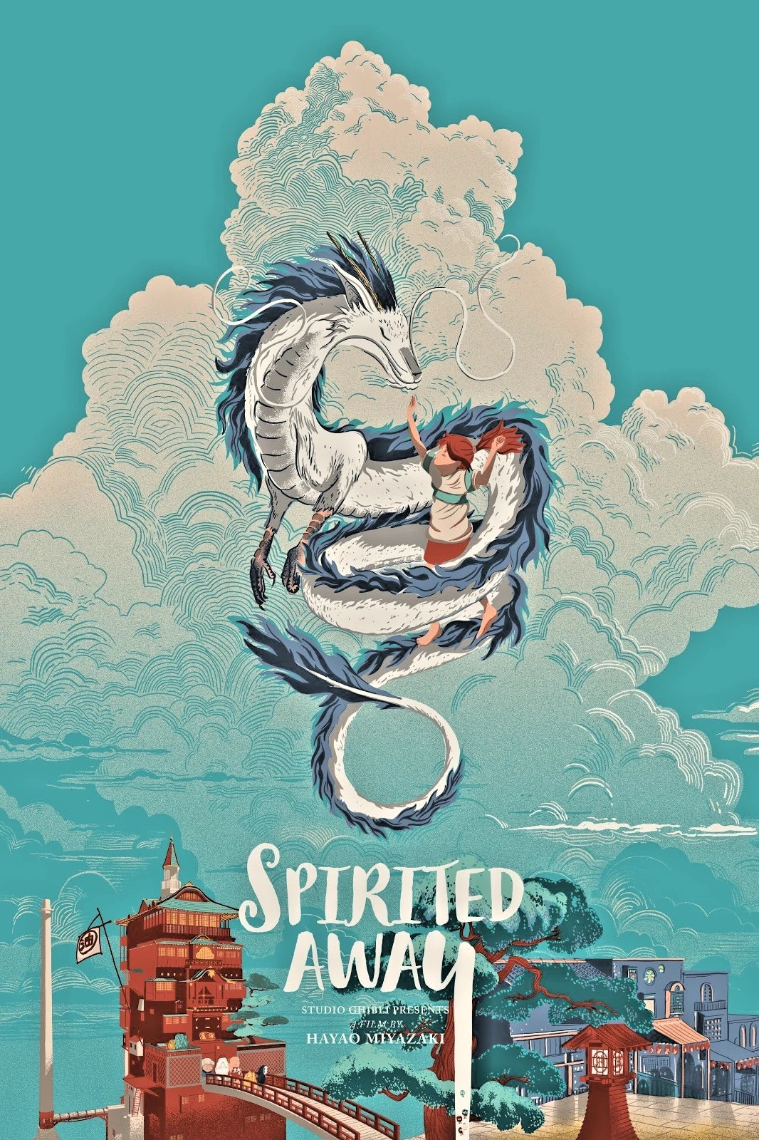Spirited Away by Raid71, 24" x 36" Screen Print