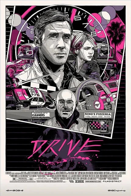 Drive (2 AP) by Tyler Stout, 24" x 36" Screen Print