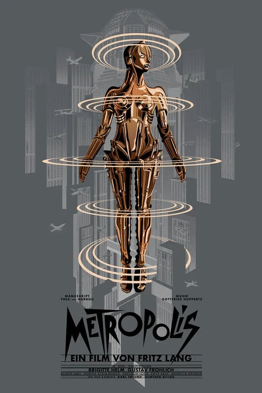 Metropolis (FOIL) by Raid71, 24" x 36" Screen Print