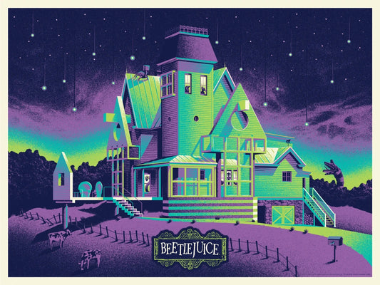 Beetlejuice by DKNG, 24" x 18" Screen Print