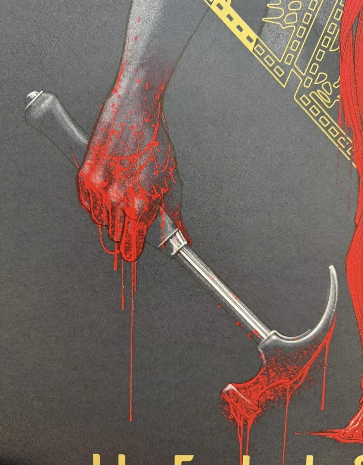 Hellraiser (Variant) by Bruno Vergauwen, 24" x 36" Screen Print