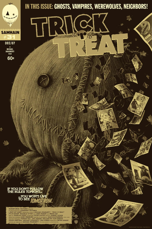 Trick 'r Treat (Variant) by Matt Ryan Tobin, 24" x 36" Screen Print