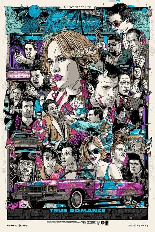 True Romance by Tyler Stout, 24" x 36" Screen Print