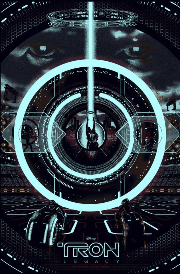 Tron Legacy (GID Variant) by Raid71, 24" x 36" Screen Print