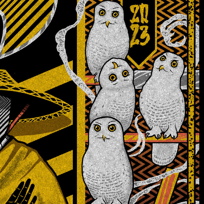 Wu-Tang Clan Seattle 2023 by Brad Klausen, 18" x 24" Screen Print