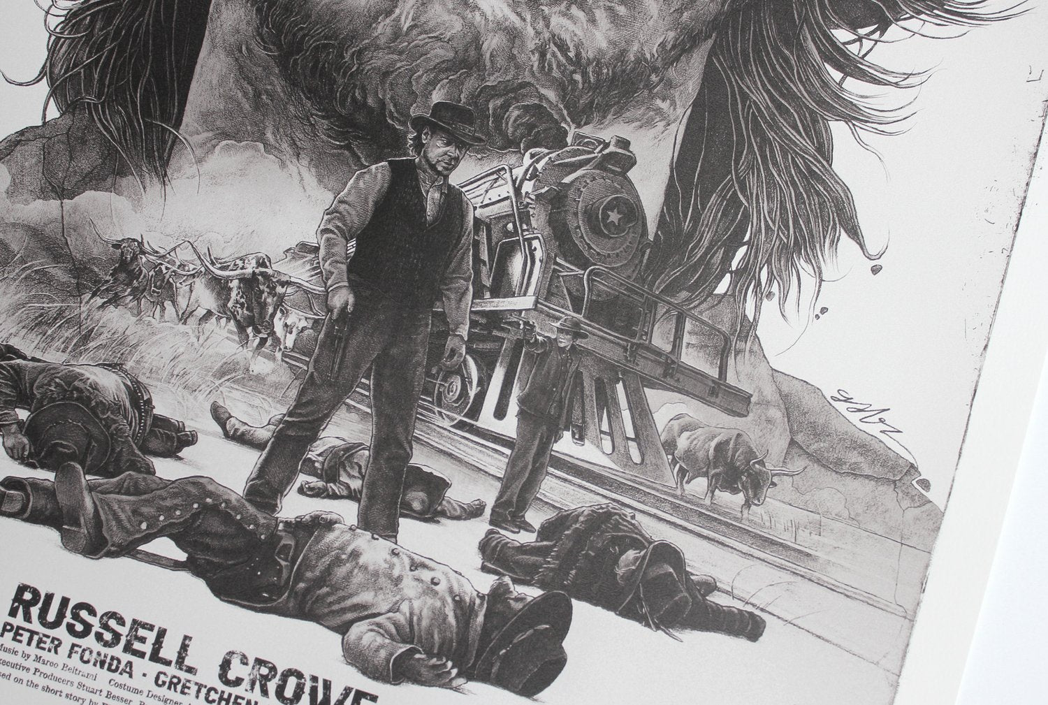 3:10 to Yuma (Variant) by Gabz, 24" x 36" Screen Print