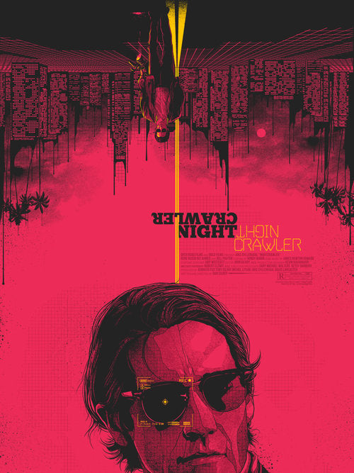 Nightcrawler by Matt Ryan Tobin, 18" x 24" Screen Print