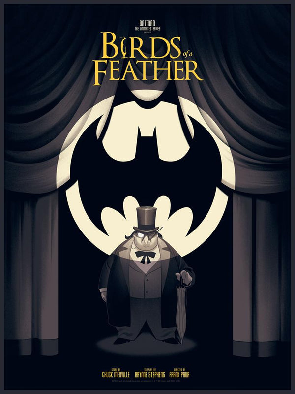 Batman Animated Series Birds of a Feather by Phantom City Creative, 18" x 24" Screen Print