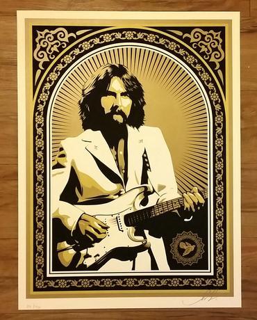 George Harrison New York City 1971 by Shepard Fairey, 18" x 24" Screen Print