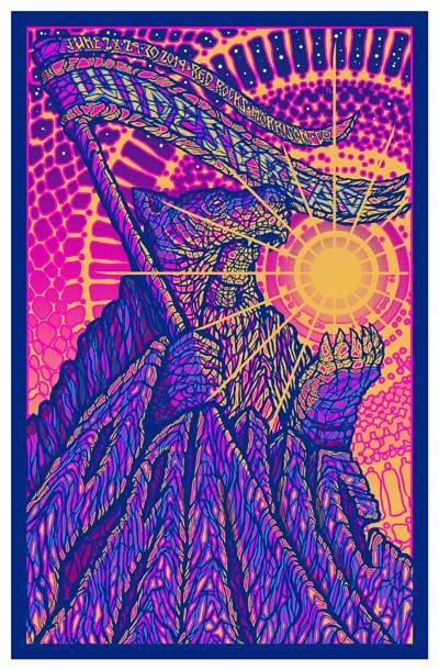 Widespread Panic Morrison 2019 by Brad Klausen, 15.75" x 24" Screen Print