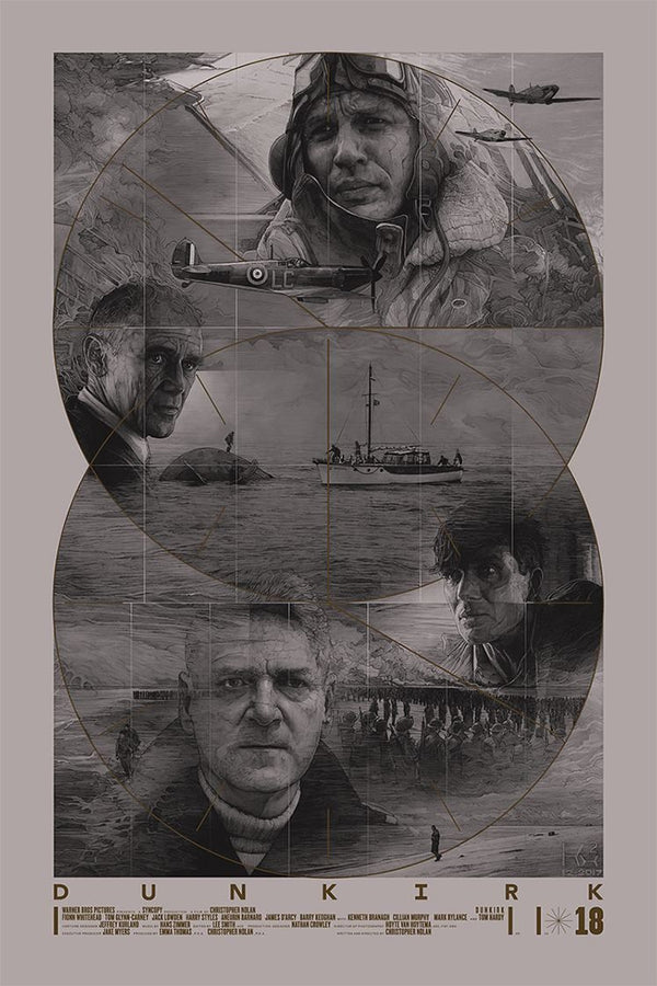 Dunkirk (variant) by Krzysztof Domaradzki, 24" x 36" Screen Print