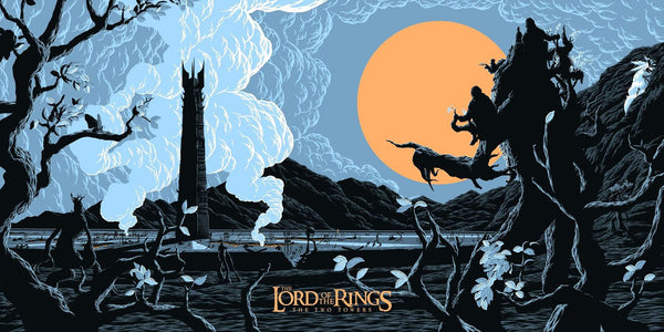 Lord of the Rings: The Two Towers by Florey, 36" x 18" Screen Print