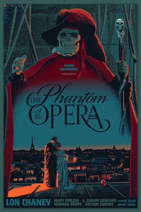 The Phantom of the Opera by Laurent Durieux, 24" x 36" Screen Print