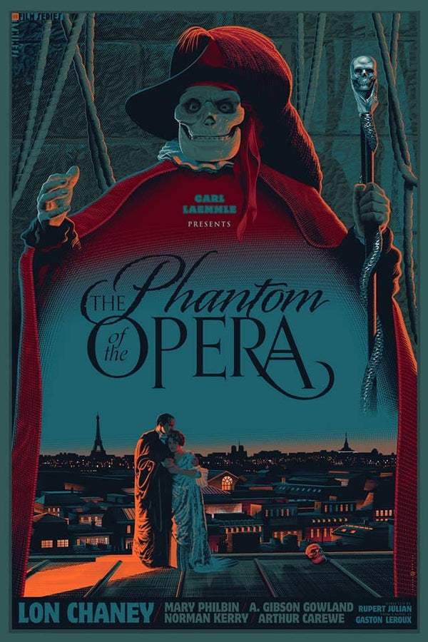 The Phantom of the Opera (Signed) by Laurent Durieux, 24" x 36" Screen Print