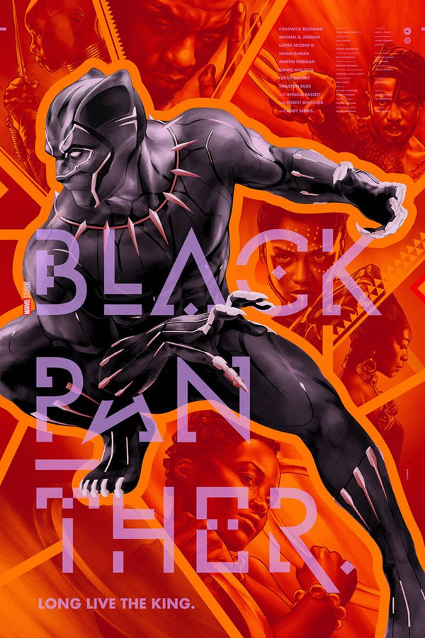 Black Panther by Martin Ansin, 24" x 36" Screen Print