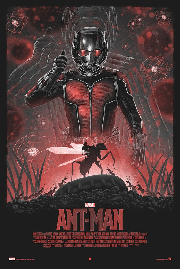 Ant-Man (variant) by Marko Manev, 24" x 36" Screen Print