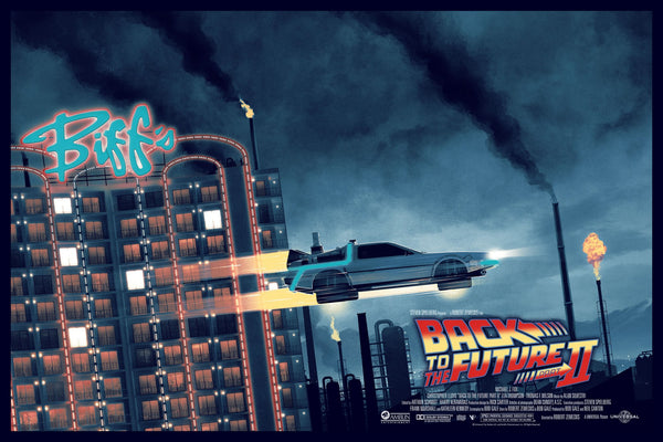 Back to the Future II by Matt Ferguson, 36" x 24" Screen Print