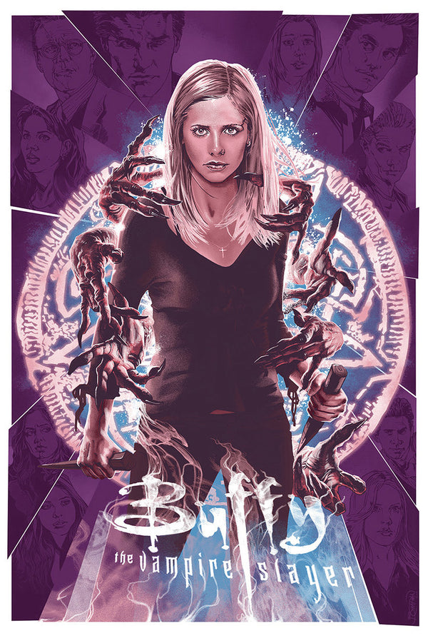 Buffy the Vampire Slayer by Barret Chapman, 24" x 36" Screen Print