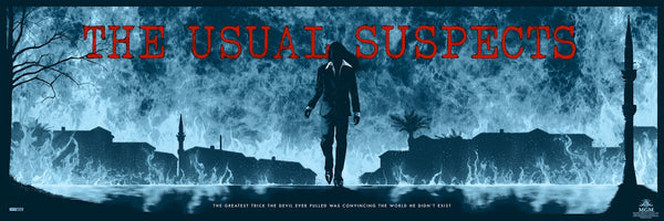 The Usual Suspects (Variant) by Matt Ferguson, 36" x 12" Screen Print
