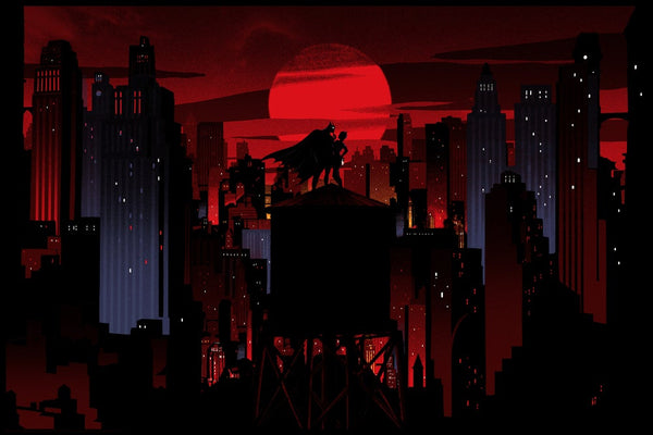 Batman vs. Catwoman by Raid71, 36" x 24" Screen Print