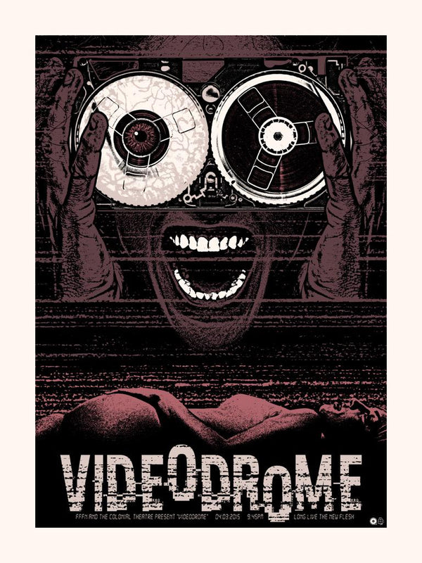 Videodrome by QFSChris, 18" x 24" Screen Print