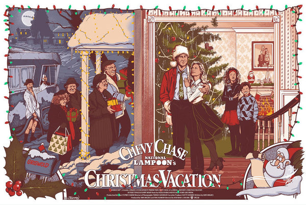 National Lampoon's Christmas Vacation by Barret Chapman, 36" x 24" Screen Print