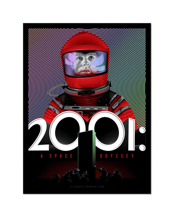 2001: A Space Odyssey by Tracie Ching, 18" x 24" Screen Print