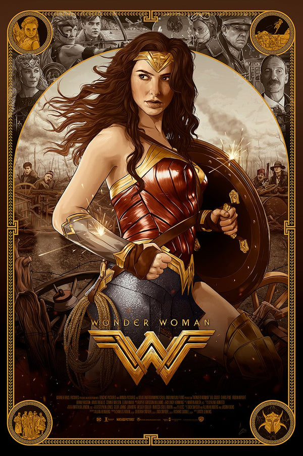 Wonder Woman 2017 by Alexandra Espana, 24" x 36" Screen Print