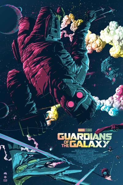 Guardians of the Galaxy (Foil Variant) by Florey, 24" x 36" Screen Print