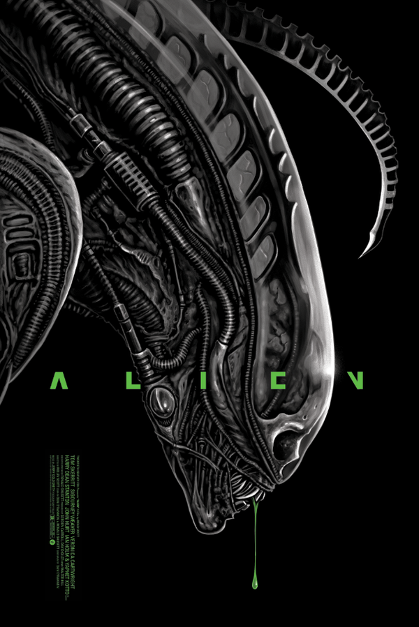 Alien by Gary Pullin, 24" x 36" Screen Print