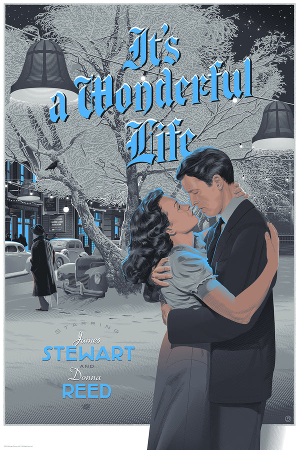 It's a Wonderful Life (Variant) by Laurent Durieux, 24" x 36" Screen Print