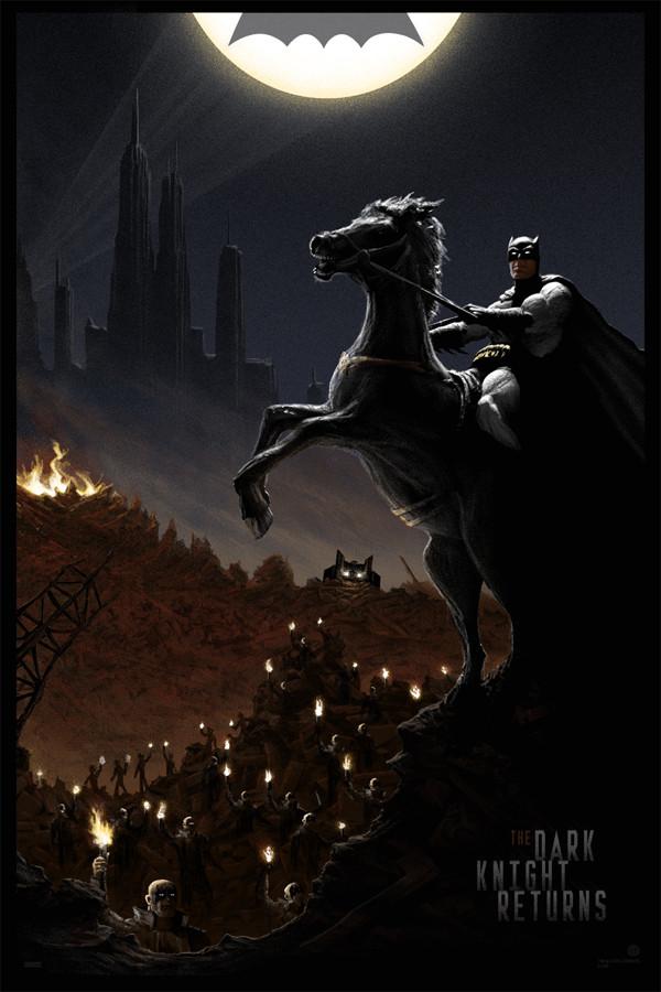 Batman: The Dark Knight Returns by JC Richard, 24" x 36" Screen Print