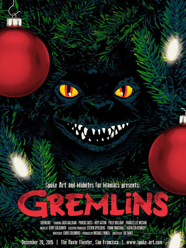 Gremlins by Joshua Budich, 18" x 24" Screen Print
