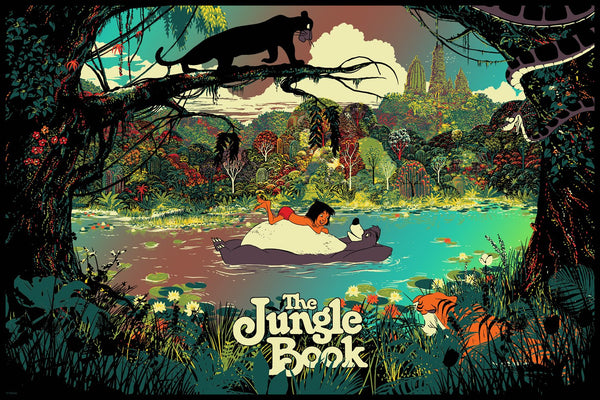 The Jungle Book (Foil Variant) by Raid71, 24" x 36" Screen Print