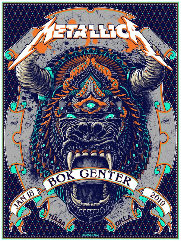 Metallica  by BioWorkZ, 18" x 24" Screen Print