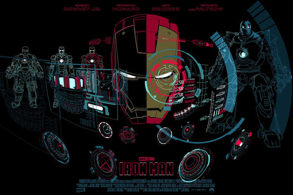 Iron Man by Raid71, 24" x 36" Screen Print