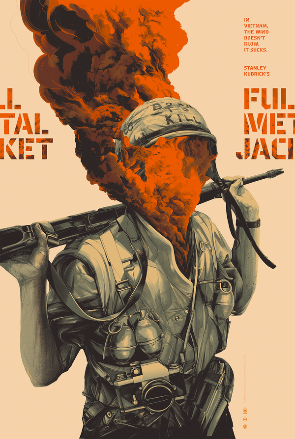 Full Metal Jacket by Oliver Barrett, 24" x 36" Screen Print
