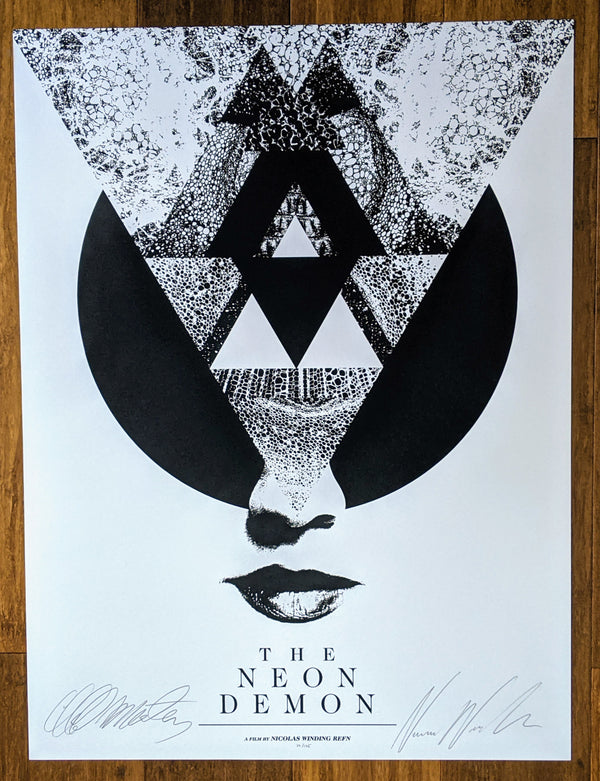 The Neon Demon (Autographed by Nicolas Winding Refn and Cliff Martinez) by Jay Shaw
