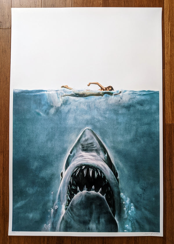 Jaws S&D by Roger Kastel, 24" x 36" Screen Print