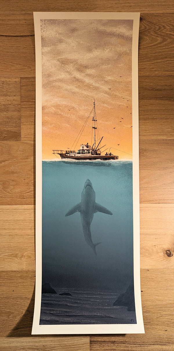 Jaws (The Invasion 12x36 Signed AP) by JC Richard