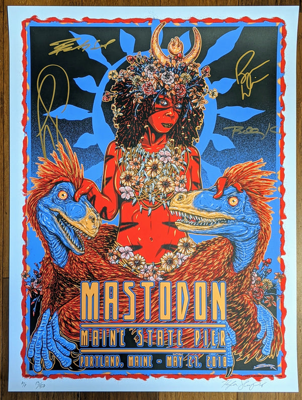 Mastodon Portland 2018 (Band Signed) by Kyler Sharp