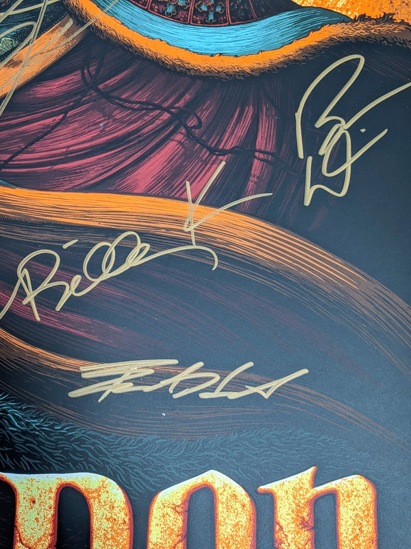 Mastodon San Diego 2019 Band Signed by NC Winters