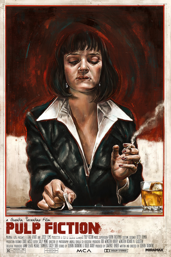 Pulp Fiction by Robert Bruno, 18" x 24" Fine Art Giclee