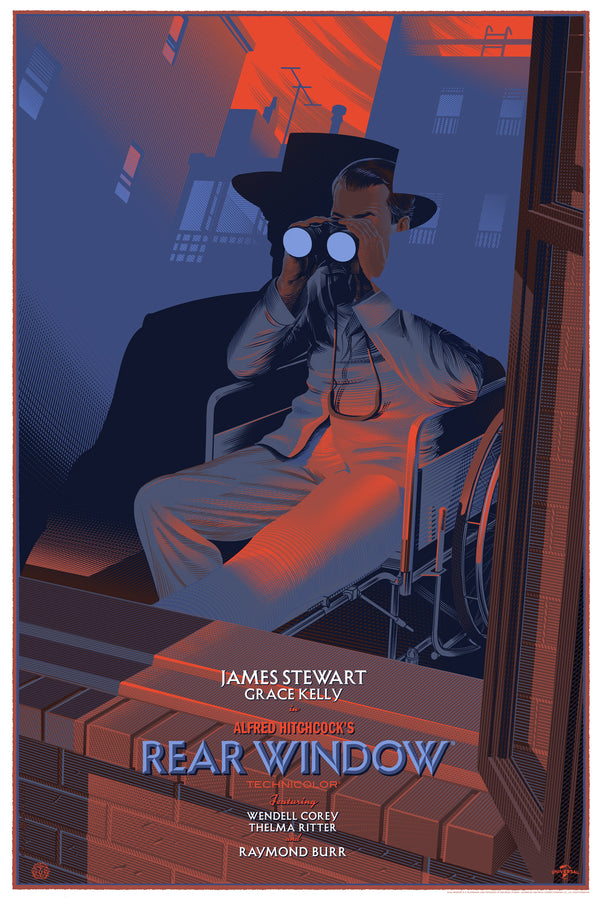 Rear Window by Laurent Durieux, 24" x 36" Screen Print