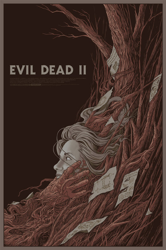 Evil Dead II by Randy Ortiz, 24" x 36" Screen Print