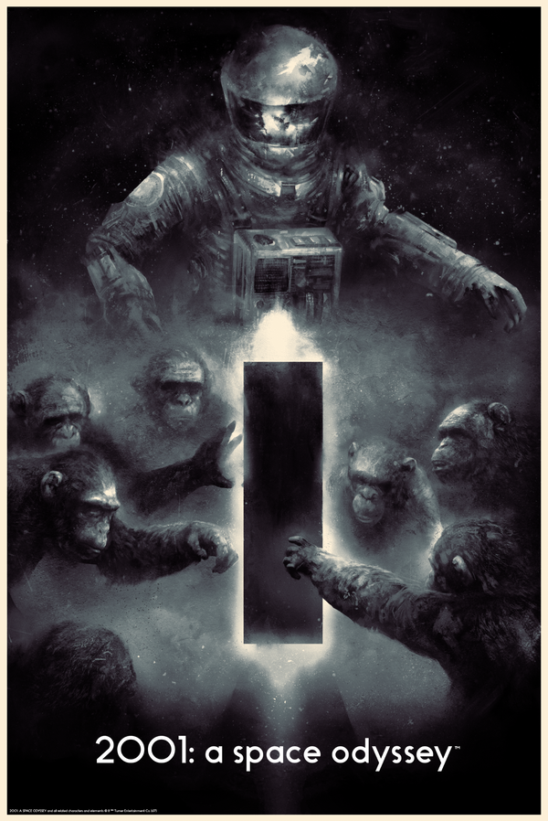 2001: A Space Odyssey by Karl Fitzgerald, 24" x 36" Screen Print